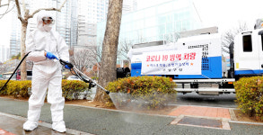 대구 수성구, 방역차량 동원 달구벌대로 등 소독 실시