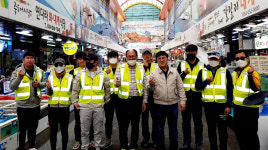 포항 죽도시장상가번영회, 북구청 생활방역단 식사 제공