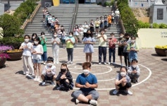 울릉초등, 감사합니다. 덕분에 등교… 덕분에 챌린지