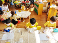 영주지역 병설유치원, DIY 원목 스티커 꾸미기 놀이 시행