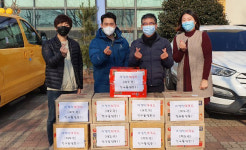 포항 이정민태권스쿨 해도관, 장애인돕기 물품 전달