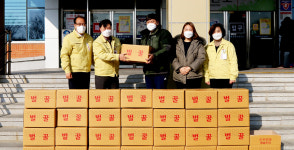 상주양봉원, 상주시보건소 직원 격려차 꿀 가공품 전해
