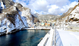 울릉도 설경 한 폭의 동양화…최심적설 70.8cm 올겨울 9일까지 149.8cm 내려