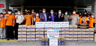 포항 연일읍, 119안전센터에 주택용 화재감지기 등 기증