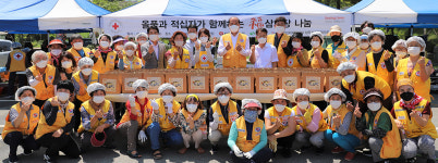 대한적십자사 상주시지구協, 올품과 삼계탕 나눔 행사