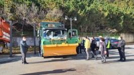 포항 흥해읍행정복지센터, 강설 대비 도로제설장비 점검