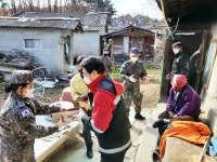 영주국유림관리소·공군제16전투비행단 사랑의 땔감 나눔