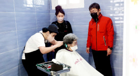 후포 미장원(헤어작업실) | 울진 도도미장원, 후포면 주간보호센터서 이·미용 봉사