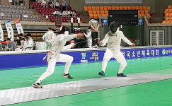 상주서 전국소년체전 펜싱경기