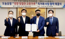 영양고추유통公, 대구 직거래 전개 들안길 먹거리타운번영회와 MOU