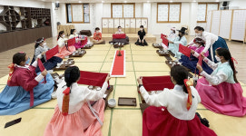 태국 팸투어 관광객 20명수성구서 전통문화 체험