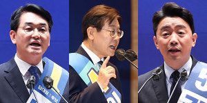 민주당 차기 당대표 '박용진·이재명·강훈식' 3파전