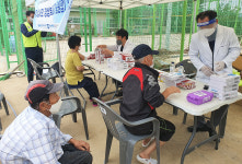 포항시의사회, 대송면서 의료봉사활동