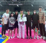청도 풍각중 태권도부, 3년 연속 금빛 발차기