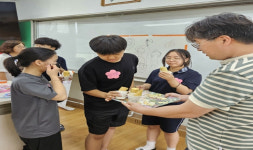포항 기계중 기북분교장 텃밭 조성 옥수수 삶기 활동으로 수확의 기쁨