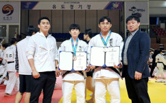 경운대 항공보안경호학부 유도부 銅 3개 수확