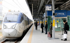 포항발 서울행 KTX-산천, 경주서 멧돼지와 충돌해 정지…승객 245명 불편