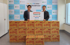 상주 청운건설 지역 저소득가정에 라면 100박스 전달