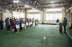 울릉도 어르신들 마음껏 기량 뽐내…생활체육 게이트볼 대회개최