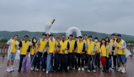 구미시 청년정책 참여단, 지산샛강서 환경 정화 활동 