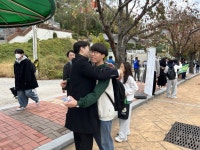 수능시험일 포항 이동고 앞 이모저모