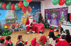 울릉도 행복한 성탄 선물 한 아름…울릉교육지원청, 도동유치원 산타 선물