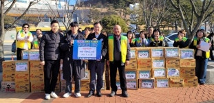 왜관읍사무소, 상승태권도장 라면 120박스 기탁