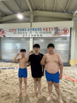문경 호서남초교, 경북 소년체육대회 씨름 3체급 석권