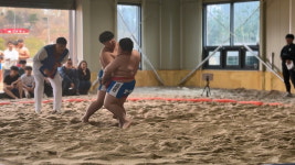 문경 호서남초교, 경북 소년체육대회 씨름 3체급 석권