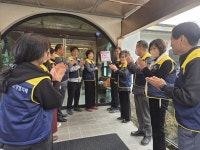 칠곡 동명면, 팔공산 이재욱 호박오리 사랑나눔가게 현판 전달