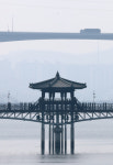 미세먼지에 갇힌 안동 시가지