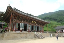 밀양 표충사 우화루에서 본 계곡