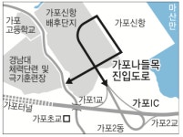 마창대교 가포나들목 진입도로 임시 개통