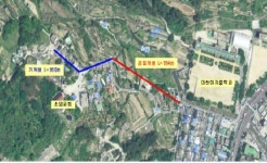 마산회원구 연계마을 진입도로 공사 착공