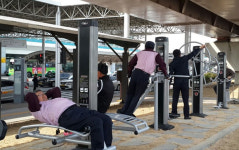 김해공항 국제선 청사에도 운동기구 추가설치