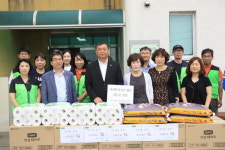 창녕교육청 노인복지시설 생필품 전달