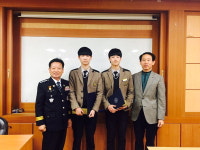 농로에 빠진 노인 구한 고교생 합천경찰서, 노보석·정재원 군에 상장