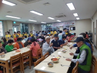 적십자사 밀양미리벌 봉사회 칼국수 나눔