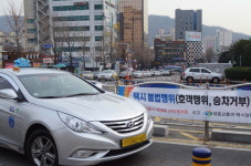 숱한 단속 끝에 마산역 택시 호객행위 사라져