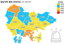 경남에서 재난·범죄에 안전한 곳 어딜까?