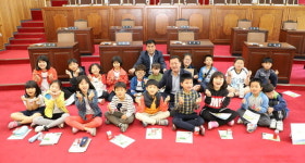 함안 칠서초등학교, 함안군의회 견학