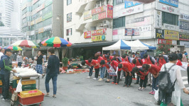 신마산 번개시장, 선거 유세로 북새통