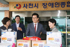 송도근 사천시장, 추석 앞두고 사회복지시설 위문