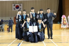 서창중학교 검도부 제 34회 경남회장기 검도대회 단체전 우승