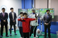 거창 창남초교 실내서 가상현실 스포츠 즐겨요
