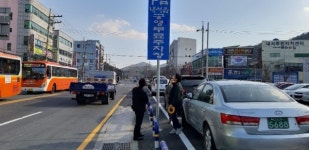 마산회원구 중리삼거리 노상주차장 정비공사 준공