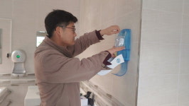 창원시 진해구 공중화장실 손소독기 점검