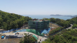 거제 파노라마 케이블카 내년 봄 가동 전망