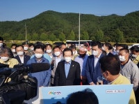 정세균 총리, 추석 앞두고 합천 수해현장 방문