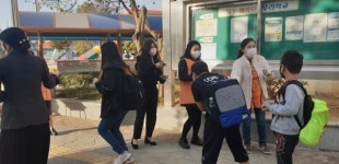 칠원초, 통(通)통튀는 행복한 아침등교맞이 행사 실시